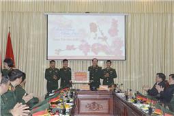 Thượng tướng Bế Xuân Trường kiểm tra và chúc tết tại Bộ CHQS tỉnh Bắc Kạn